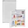 Frigorifero Wolkenstein WKS125.4EEB con scomparto congelatore, larghezza 54 cm, 118 L, bianco.