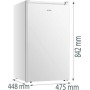 Frigorifero Gorenje RB39EPW4 con scomparto congelatore, larghezza 47,5 cm, bianco.