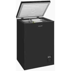 Congelatore a pozzetto a libera installazione Exquisit GT100-050E, larghezza 54,5 cm, 99 L, nero.
