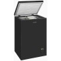 Congelatore a pozzetto a libera installazione Exquisit GT100-050E, larghezza 54,5 cm, 99 L, nero.