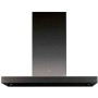 Novy Flat line 7602 Cappa aspirante a parete, acciaio inox nero, aspirazione perimetrale silenziosa