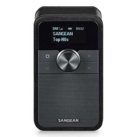 Sangean DDR-8 compacte houten DAB+ en FM radio met Bluetooth ontvangst, Midnight Oak Personale Digitale Quercia (A500553)