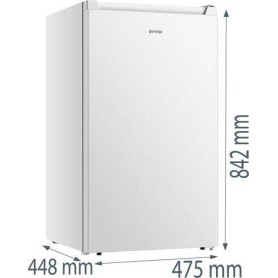 Frigorifero Gorenje R39EPW4 senza scomparto congelatore, larghezza 47,5 cm, 92 L, bianco