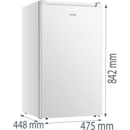 Frigorifero Gorenje R39EPW4 senza scomparto congelatore, larghezza 47,5 cm, 92 L, bianco