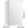 Frigorifero Gorenje R39EPW4 senza scomparto congelatore, larghezza 47,5 cm, 92 L, bianco