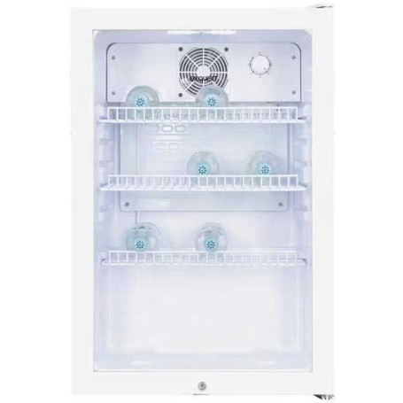 Frigorifero Exquisit GKS120-GT-160C con porta in vetro, larghezza 54 cm, 358 L, bianco.