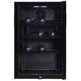 Frigorifero Exquisit GKS120-GT-160C con porta in vetro, larghezza 54 cm, 358 L, nero.
