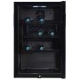 Frigorifero Exquisit GKS120-GT-160C con porta in vetro, larghezza 54 cm, 358 L, nero.