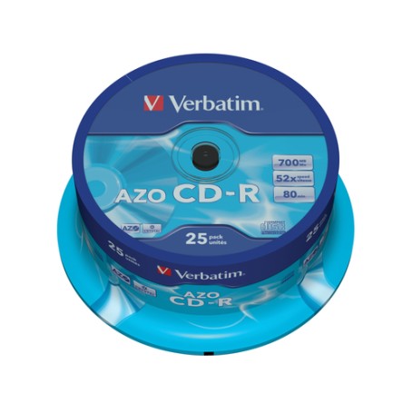 Verbatim CD-R AZO Crystal 700 MB 25 pz (43352)