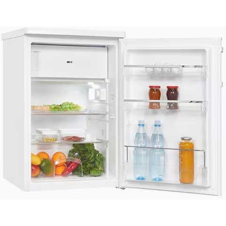 Frigorifero Exquisit KS16-4-HE-040D con scomparto congelatore, larghezza 55 cm, 109 L, bianco.