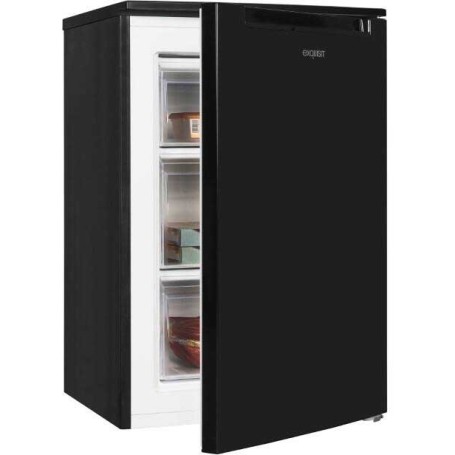 Congelatore a libera installazione Exquisit GS81-040C, larghezza 54,5 cm, 87 L, nero.