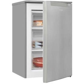 Congelatore a libera installazione Exquisit GS81-040C, larghezza 54,5 cm, 87 L, acciaio inox.