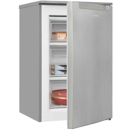 Congelatore a libera installazione Exquisit GS81-040C, larghezza 54,5 cm, 87 L, acciaio inox.