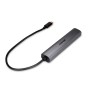 Lindy 43385 hub di interfaccia USB tipo-C 10000 Mbit/s Grigio (LINDY43385)
