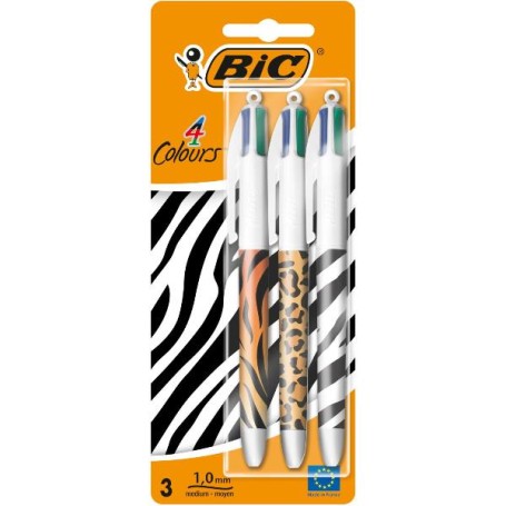 CF3 BIC 4 COLORI ANIMALIER (9998501)