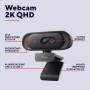 TOMAR 2K QHD WEBCAM BLACK (26141)