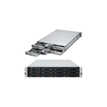 Supermicro SuperServer 6027TR-H70RF Intel® C602 LGA 2011 (Socket R) Armadio (2U) Nero (SYS-6027TR-H70RF)