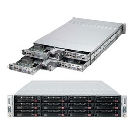 Supermicro SuperServer 6027TR-H71RF Intel® C602 LGA 2011 (Socket R) Armadio (2U) Nero (SYS-6027TR-H71RF)