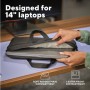 BOLOGNA LAPTOP BAG 14  BLACK (26207)