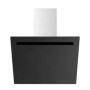 Novy Vision 7850 Cappa aspirante a parete , vetro nero con acciaio inox