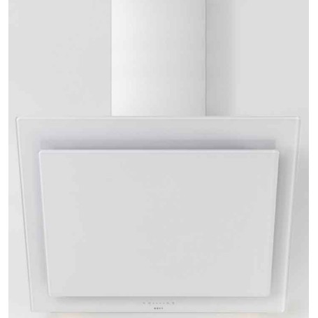 Novy Vision 7851 Cappa aspirante a parete , vetro bianco con acciaio inox