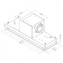 Novy 826 Mini Pure line Ventilatore , finitura laccata nera , telecomando