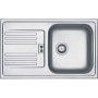 Franke Euroform EFX 614-78 Lavello da incasso, acciaio inox, 101.0024.026, circa 78 x 47,5 cm