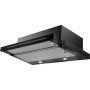 Franke Flexa FSM 601 BK/GL - Cappa aspirante a schermo piatto, nera, 315.0737.227, circa 60 cm