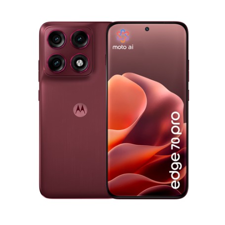 Motorola edge 70 pro 17,2 cm (6.78") Doppia SIM Android 16.0 5G USB tipo-C 8 GB 256 GB 6500 mAh Bordeaux (PBC20084SE)