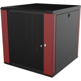 LOGON PROFESSIONAL RUC12U60BR rack 12U Da parete Nero, Rosso