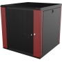 LOGON PROFESSIONAL RUC12U60BR rack 12U Da parete Nero, Rosso