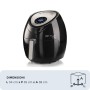 Ariete 4618 Airy Fryer XXL - Friggitrice ad Aria - Frigge 2,5 kg di Patatine Fritte - 7 Litri - Cottura Senza Olio e Grassi - 18 (4618S)