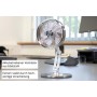 Unold 86705 Akku-Tischventilator STEEL FLEX Cromo 14 cm