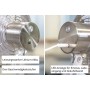 Unold 86705 Akku-Tischventilator STEEL FLEX Cromo 14 cm