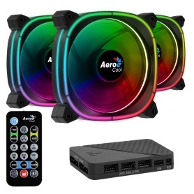 Aerocool Astro 12 Pro Case per computer Set refrigerante 12 cm Nero (ASTRO12PRO) (ACF3-AT10217.02)