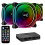 Aerocool Astro 12 Pro Case per computer Set refrigerante 12 cm Nero (ASTRO12PRO) (ACF3-AT10217.02)