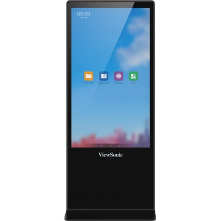 Viewsonic EP5542T visualizzatore di messaggi Design totem 139,7 cm (55") LED 450 cd/m² 4K Ultra HD Nero Touch screen Android 8.