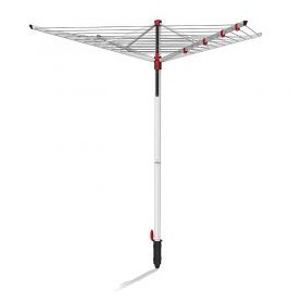 Vileda 168250 stendino e filo asciugabiancheria Nero, Bianco (168251)