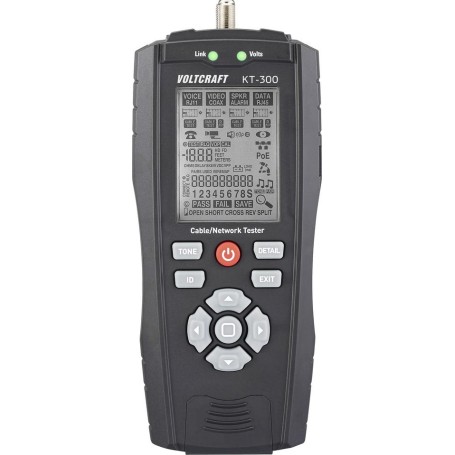 Voltcraft Kabeltester KT-300 VC-17497100 für Telekommunikation und Netzwerk