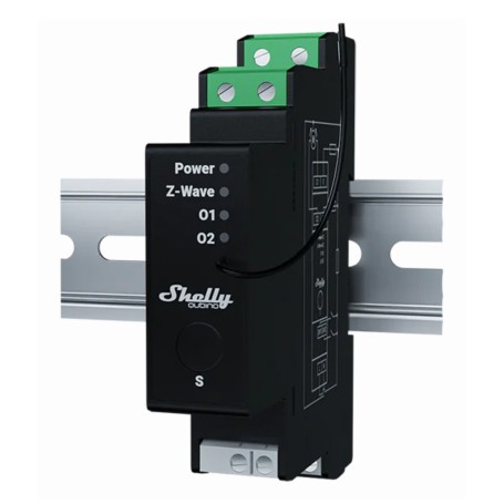 Shelly Wave Pro Shutter accessorio saracinesca/persiana Controllo della tapparella Nero (Shelly_W_Pro_Shutter)