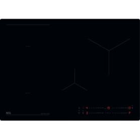 AEG OIO74B00IB Piano cottura a induzione, vetro nero, 70 cm, Flex, serie 6000, design SlimFit