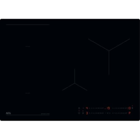 AEG OIO74B00IB Piano cottura a induzione, vetro nero, 70 cm, Flex, serie 6000, design SlimFit