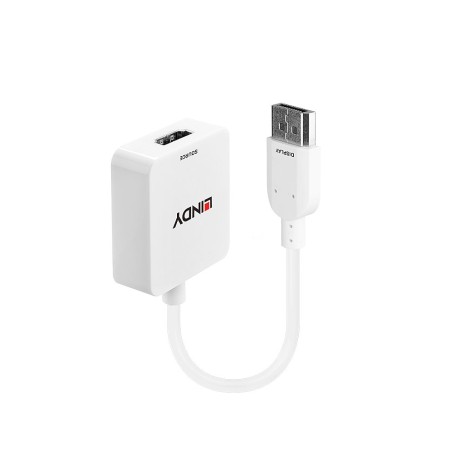 Lindy 38146 cavo e adattatore video HDMI tipo A (Standard) DisplayPort Bianco (38146)