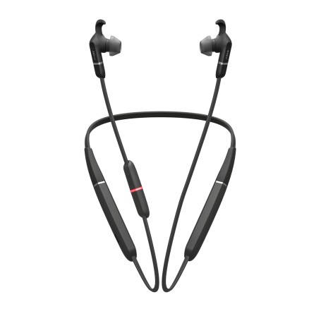 Jabra Evolve 65e UC & Link 370 Cuffia Auricolare, Passanuca Bluetooth Nero (6599-629-109)
