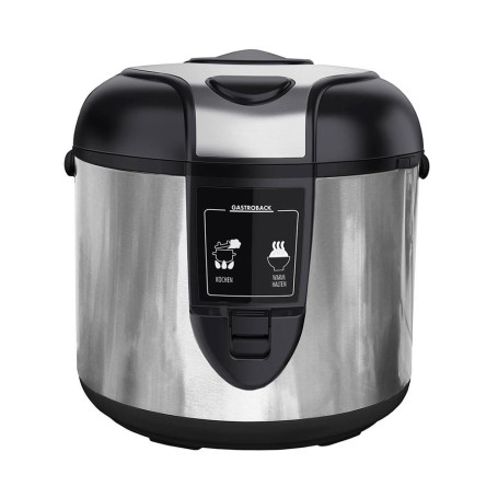 Gastroback Design Premium Edition cuoci riso 3 L 410 W Nero, Acciaio inox (42507_S)