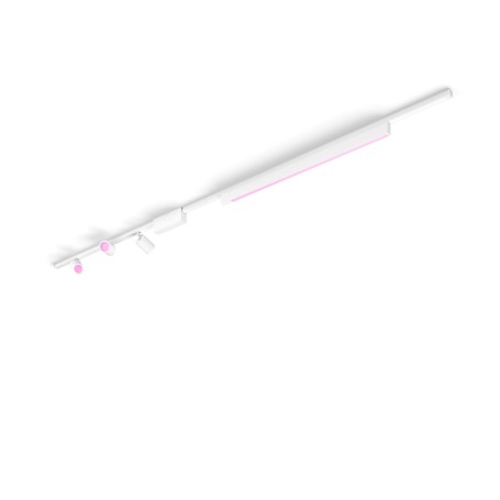 Philips Hue White and Color ambiance Perifo set con 3 cilindri a sospensione e barra luminosa lineare Smart Bianco (8719514407824)