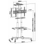 Equip Carrello TV multifunzionale Economy 37-75 (326417)
