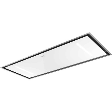Franke Mithos 2 Bars FCMY 120 C WHG A 2B - Ventilatore da soffitto, acciaio inox/vetro bianco, 350.0679.884, circa 120 cm