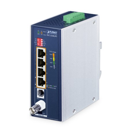 PLANET IVC-234GPT moltiplicatore di rete Ricevitore e trasmettitore di rete Alluminio, Blu