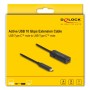 DeLOCK 80028 cavo USB USB 3.2 Gen 2 (3.1 Gen 2) 5 m USB C 10 Gbit/s Nero